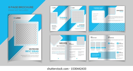 8 pages brochure design template