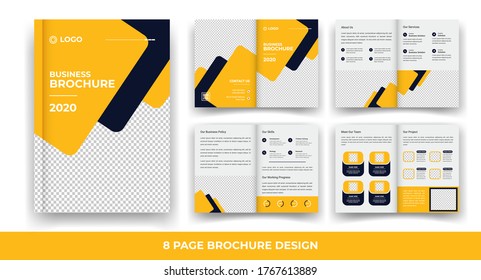 8 Pages Creative Business Brochure design. 