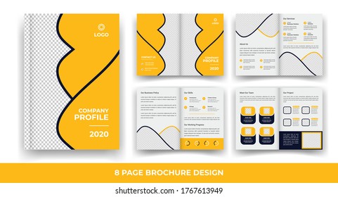 8 Pages Creative Business Brochure design. 