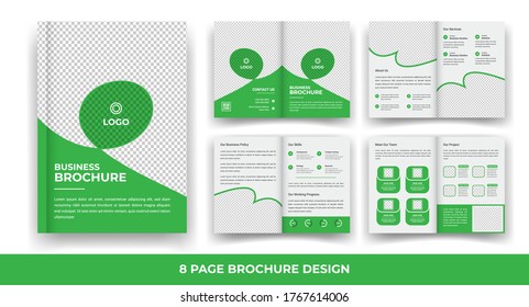 8 Pages Creative Business Brochure design. 