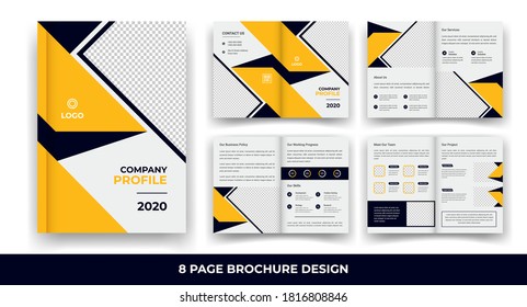 8 Pages Creative Business Brochure design.