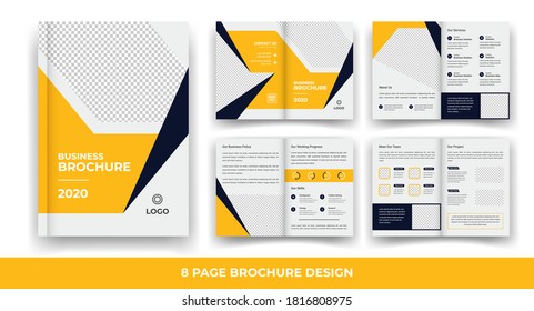 8 Pages Creative Business Brochure design.