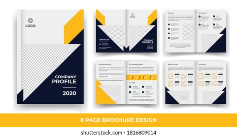 8 Pages Creative Business Brochure design.