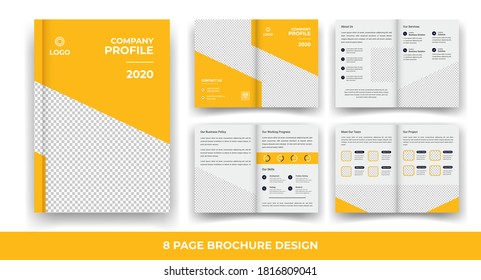 8 Pages Creative Business Brochure design.