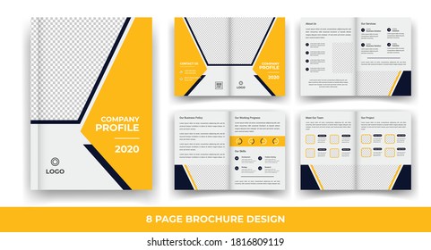 8 Pages Creative Business Brochure design.