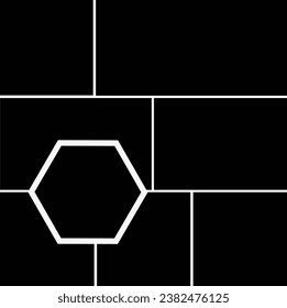 8 photo collage template. vector illustration, new collections