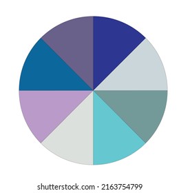 8 Pieces Pie Chart Full Cool Stock Vector (Royalty Free) 2163754799 ...