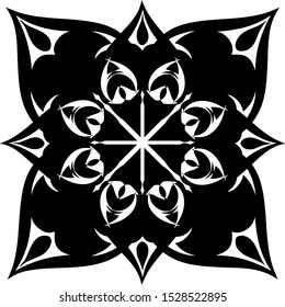 8 point Star Graphic Decal Logo 