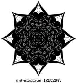 8 point Star Graphic Decal Logo 