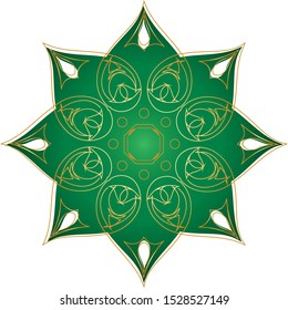 8 point Star Graphic Decal Logo 
