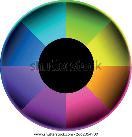 8 points circular colourful infographic element template. Multicolored style, can use for presentation slide. Cycle Infographic Template Design With 8 Stages
