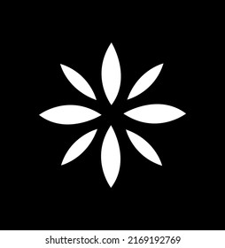 8 prattles flower icon. flower vector icon.
