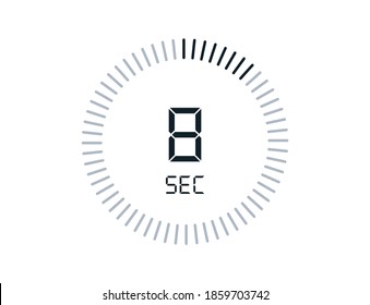 8 second timers Clocks, Timer 8 sec icon