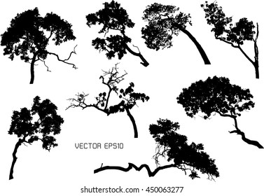 8 set Vector trees