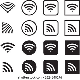 8 sets of wi-fi icons