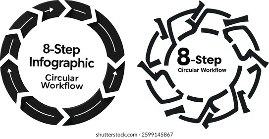 8 Step Infographic  Circular Workflow