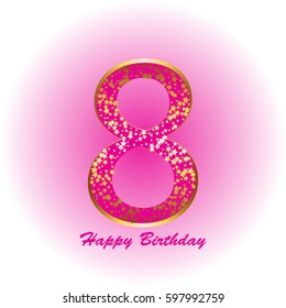8 th anniversary. Happy Birthday!