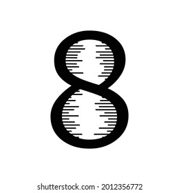 8 diseño de símbolos de logotipo vectorial