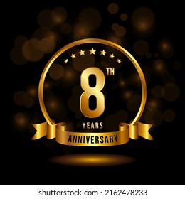 1,958 8th happy anniversary banner Images, Stock Photos & Vectors ...