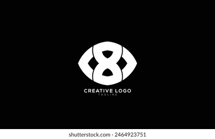 80 08 O8 8O Abstract initial monogram letter alphabet logo design