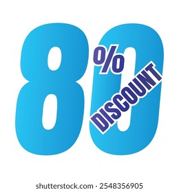 80% de descuento en el símbolo de la oferta, 80 por ciento de descuento en la oferta especial, 80 por ciento de descuento en el Vector de la oferta, 80 por ciento de descuento en el Precio de venta