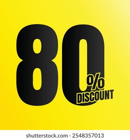 80% de descuento en el símbolo de la oferta, 80 por ciento de descuento en la oferta especial, 80 por ciento de descuento en el Vector de la oferta, 80 por ciento de descuento en el Precio de venta