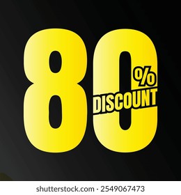 80% de descuento en el símbolo de la oferta, 80 por ciento de descuento en la oferta especial, 80 por ciento de descuento en el Vector de la oferta, 80 por ciento de descuento en el Precio de venta