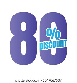 80% de descuento en el símbolo de la oferta, 80 por ciento de descuento en la oferta especial, 80 por ciento de descuento en el Vector de la oferta, 80 por ciento de descuento en el Precio de venta