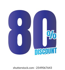 80% de descuento en el símbolo de la oferta, 80 por ciento de descuento en la oferta especial, 80 por ciento de descuento en el Vector de la oferta, 80 por ciento de descuento en el Precio de venta