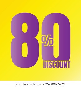 80% de descuento en el símbolo de la oferta, 80 por ciento de descuento en la oferta especial, 80 por ciento de descuento en el Vector de la oferta, 80 por ciento de descuento en el Precio de venta