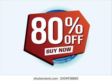 80% 80% de descuento comprar ahora poster banner diseño gráfico icono logo símbolo símbolo social media sitio web cupón


