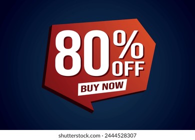 80% 80% de descuento comprar ahora cartel Diseño gráfico de Sitio web de Anuncio símbolo de logotipo símbolo de medios sociales símbolo de Cupón

