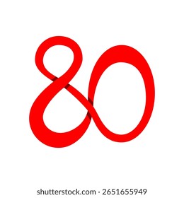80 Diseño de logotipo para el día del aniversario