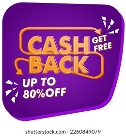 80% off money post promotion vector design template