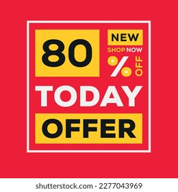 80% OFF Sale Discount, Today offer, Shop Now.