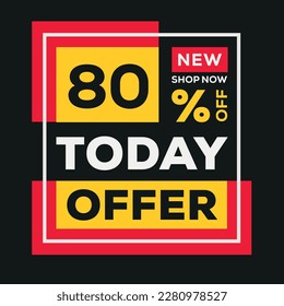 80% OFF Sale Discount, Today offer, Shop Now.