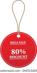 80% OFF Sale tag. 80% Discount Offer.
Discount Promotion. Big sale collection for
banners, labels, posters. Discount offer
price. Vector illustration. Special offer 80%
off label or price tag.