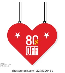 80% off Vector banner design.