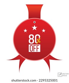 80% off Vector banner design.