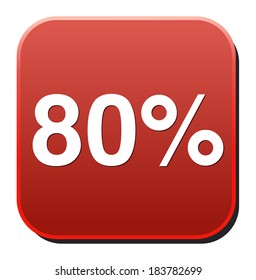 80 percent icon