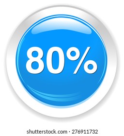 80 percent icon