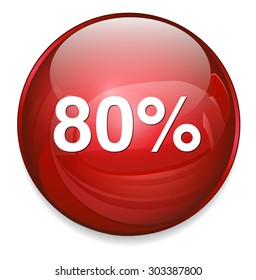 80 percent icon