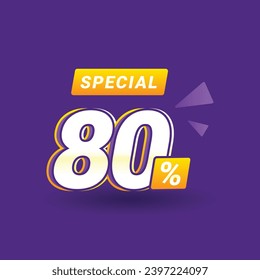 80 Percent Special Discount Sale