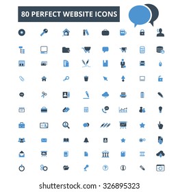 80 perfect website, technology icons