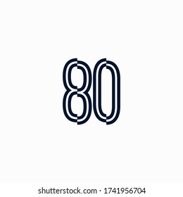 60 Jahre Jubiläum Logo-Vektorvorlage.