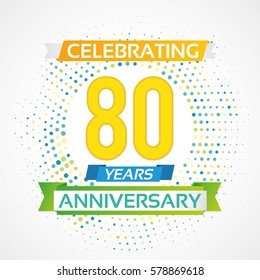 80 Years Anniversary Celebration Design.