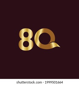 Ilustración de diseño de plantillas vectoriales de celebración de 80 años