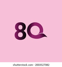 Ilustración de diseño de plantillas vectoriales de celebración de 80 años