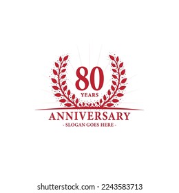 80 years anniversary logo. Vector and illustration.