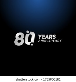 80 Years Anniversary Vector Design